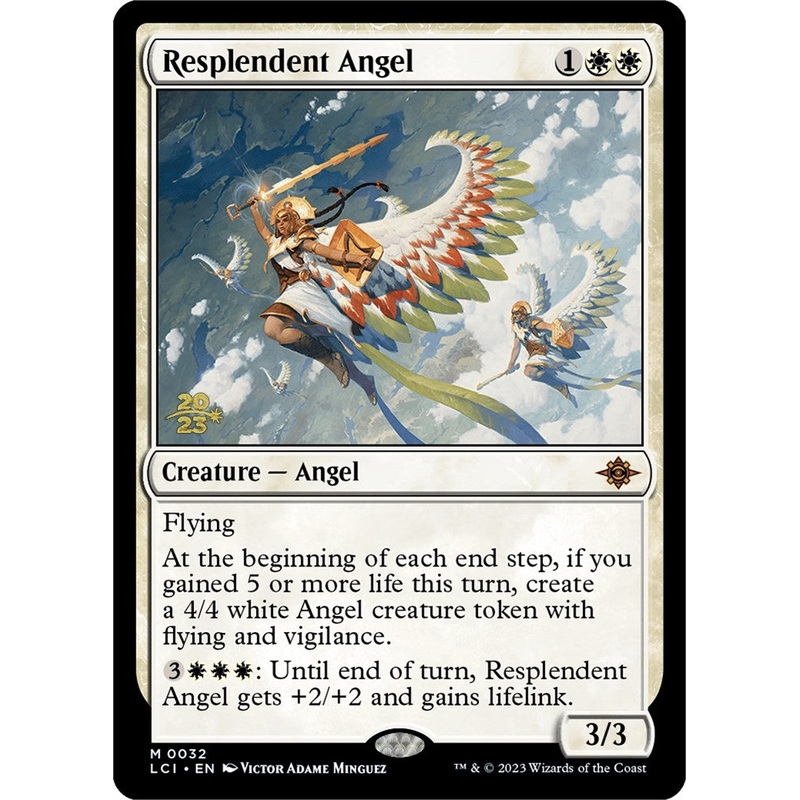Resplendent Angel (LCI) [The Lost Caverns of Ixalan Prerelease Cards]