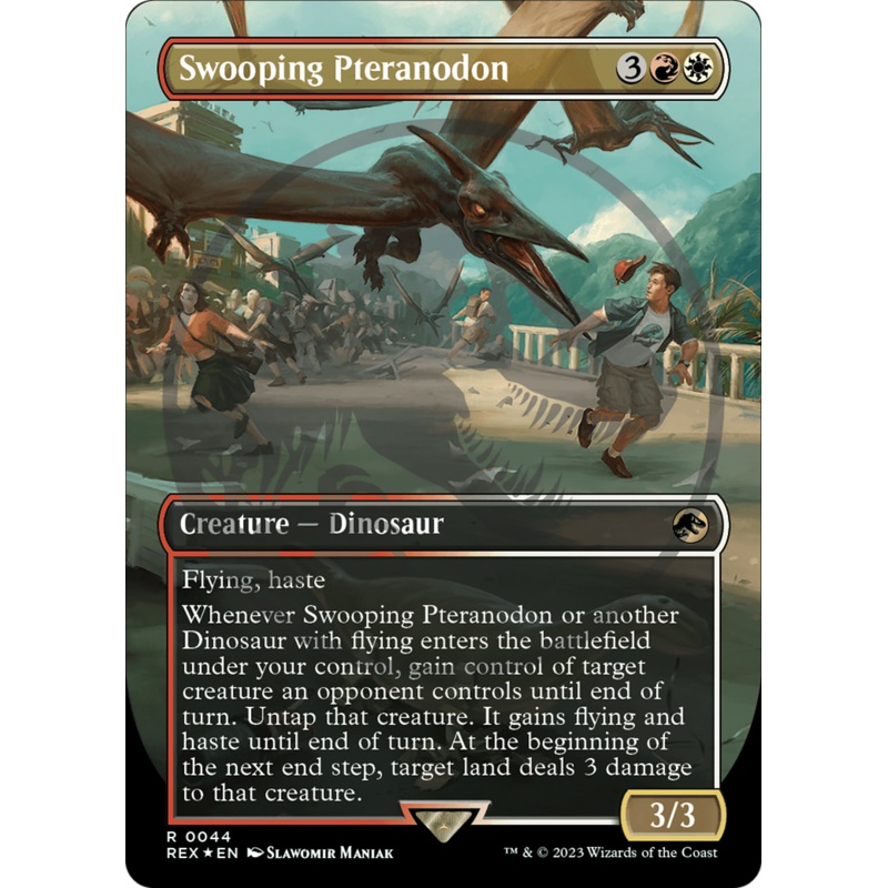 Swooping Pteranodon (Emblem) (Borderless) [Jurassic World Collection Tokens]