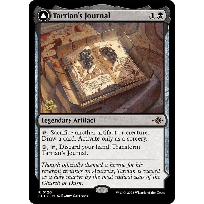 Tarrian's Journal // The Tomb of Aclazotz [The Lost Caverns of Ixalan Prerelease Cards]