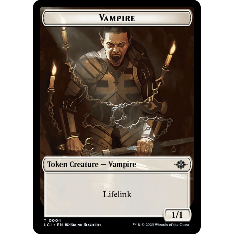 Vampire // Vampire Demon Double-Sided Token [The Lost Caverns of Ixalan Tokens]