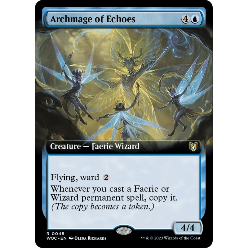 Archmage of Echoes (Extended Art) [Wilds of Eldraine Commander]