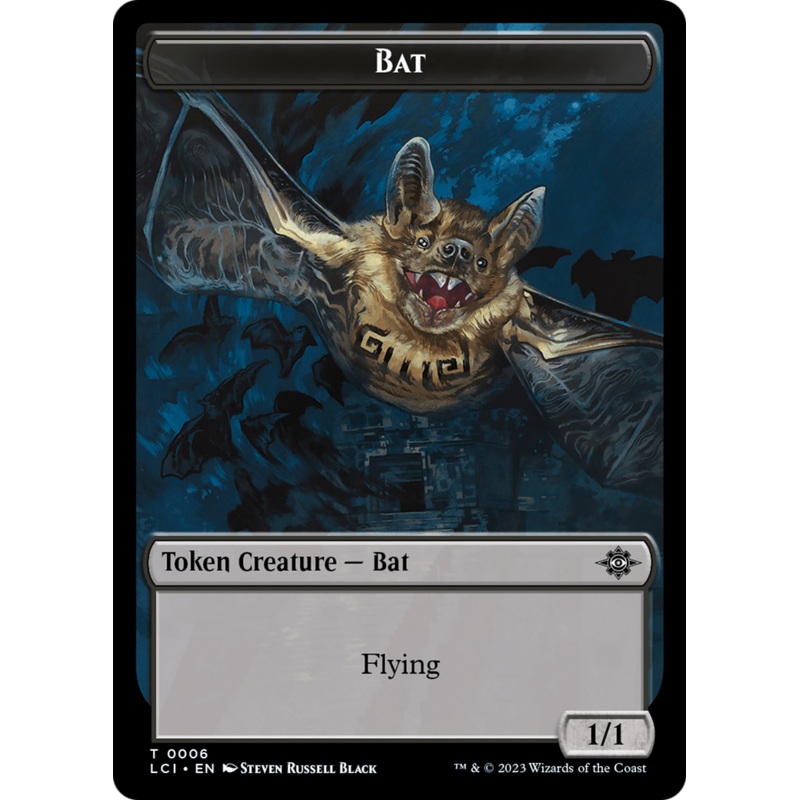 Bat // Vampire (0004) Double-Sided Token [The Lost Caverns of Ixalan Commander Tokens]