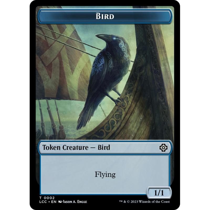 Bird // Merfolk (0003) Double-Sided Token [The Lost Caverns of Ixalan Commander Tokens]
