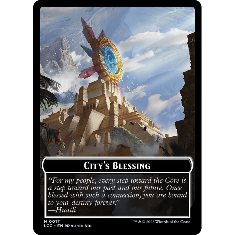City's Blessing // Vampire (0004) Double-Sided Token [The Lost Caverns of Ixalan Commander Tokens]