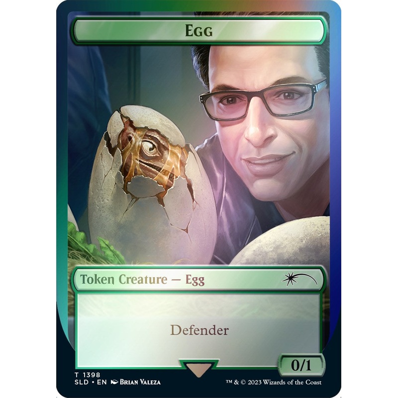 Egg Token (Rainbow Foil) [Secret Lair Drop Series]
