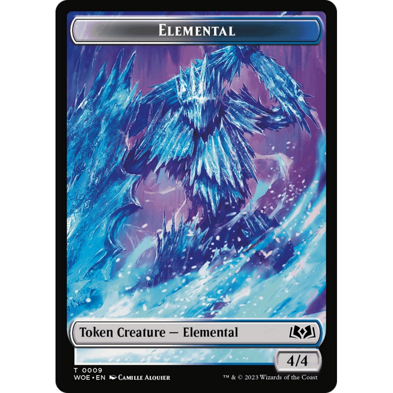Elemental // Food (0012) Double-Sided Token [Wilds of Eldraine Tokens]