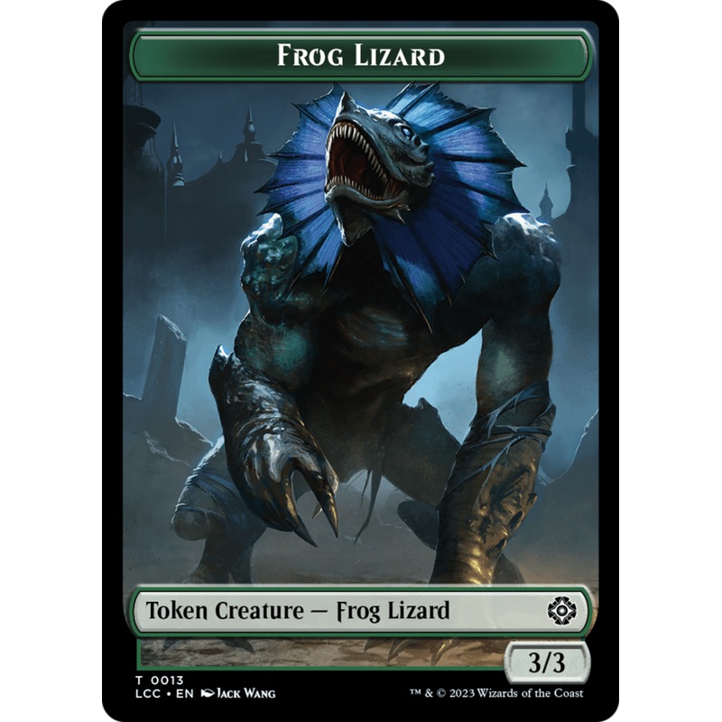 Frog Lizard // Merfolk (0003) Double-Sided Token [The Lost Caverns of Ixalan Commander Tokens]