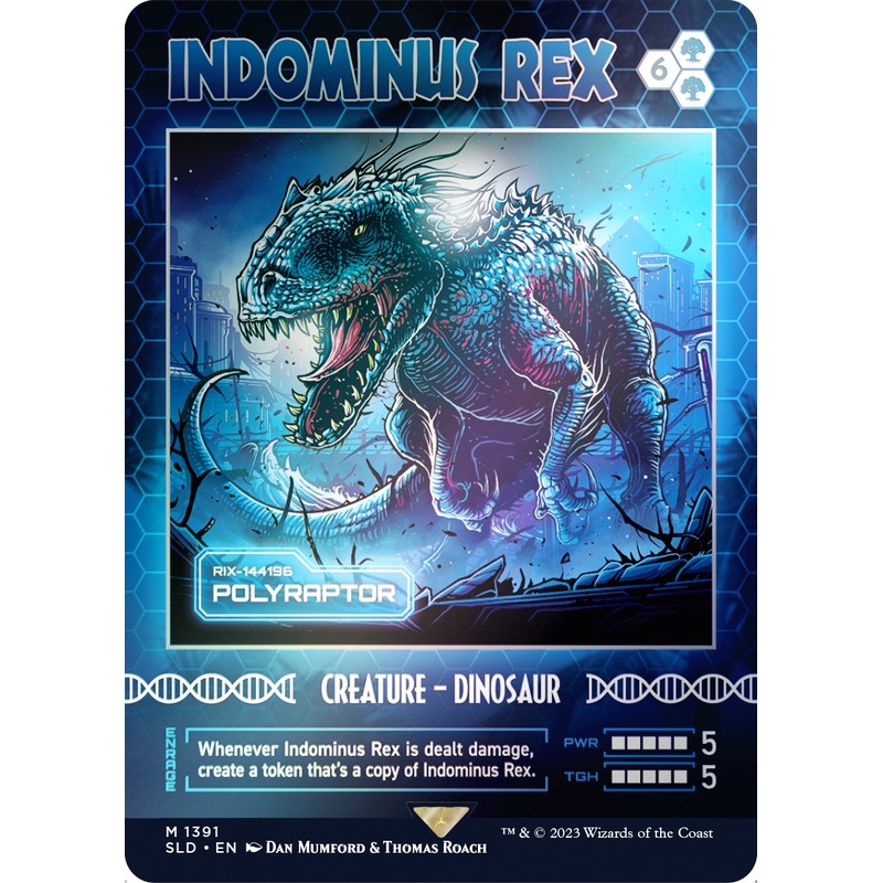 Indominus Rex - Polyraptor (Rainbow Foil) [Secret Lair Drop Series]