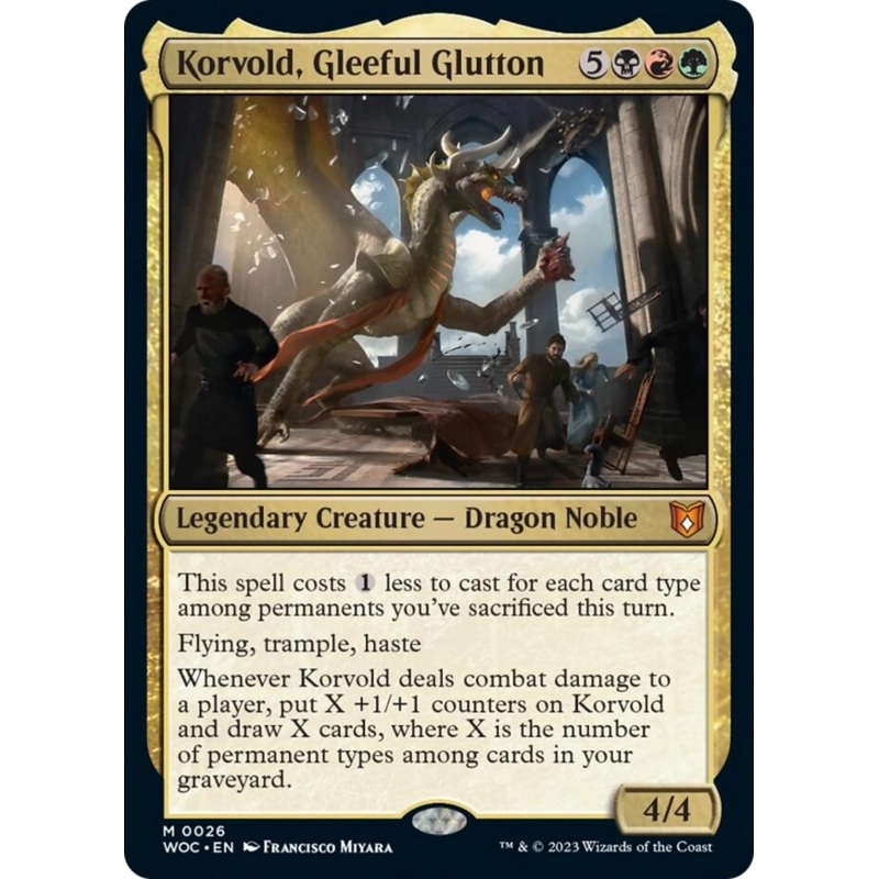 Korvold, Gleeful Glutton [Wilds of Eldraine Commander]