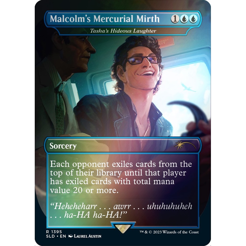 Malcolm's Mercurial Mirth - Tasha's Hideous Laughter (Rainbow Foil) [Secret Lair Drop Series]