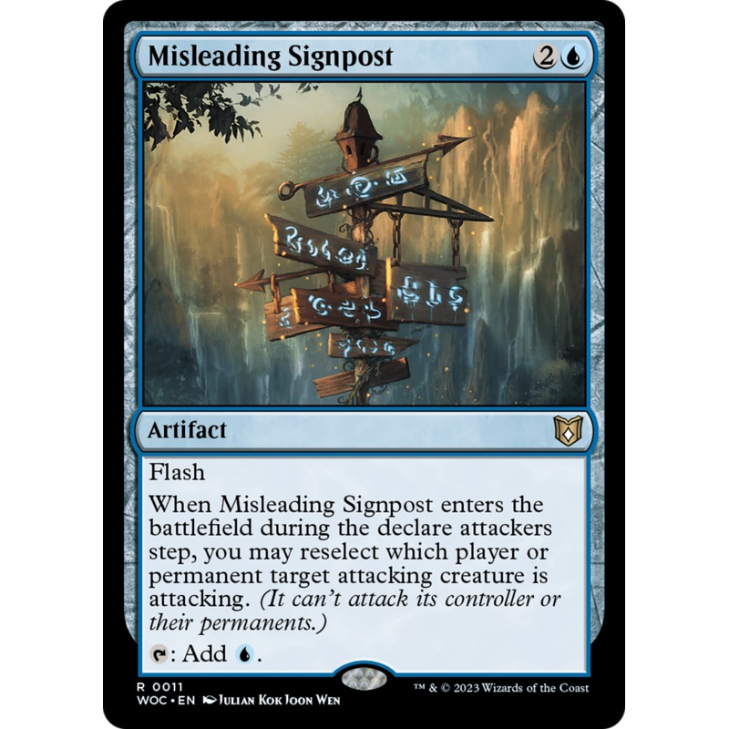 Misleading Signpost [Wilds of Eldraine Commander]