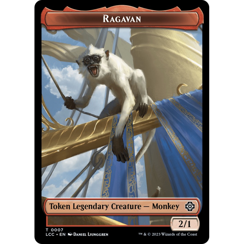 Ragavan // Treasure Double-Sided Token [The Lost Caverns of Ixalan Commander Tokens]