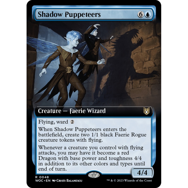 Shadow Puppeteers (Extended Art) [Wilds of Eldraine Commander]
