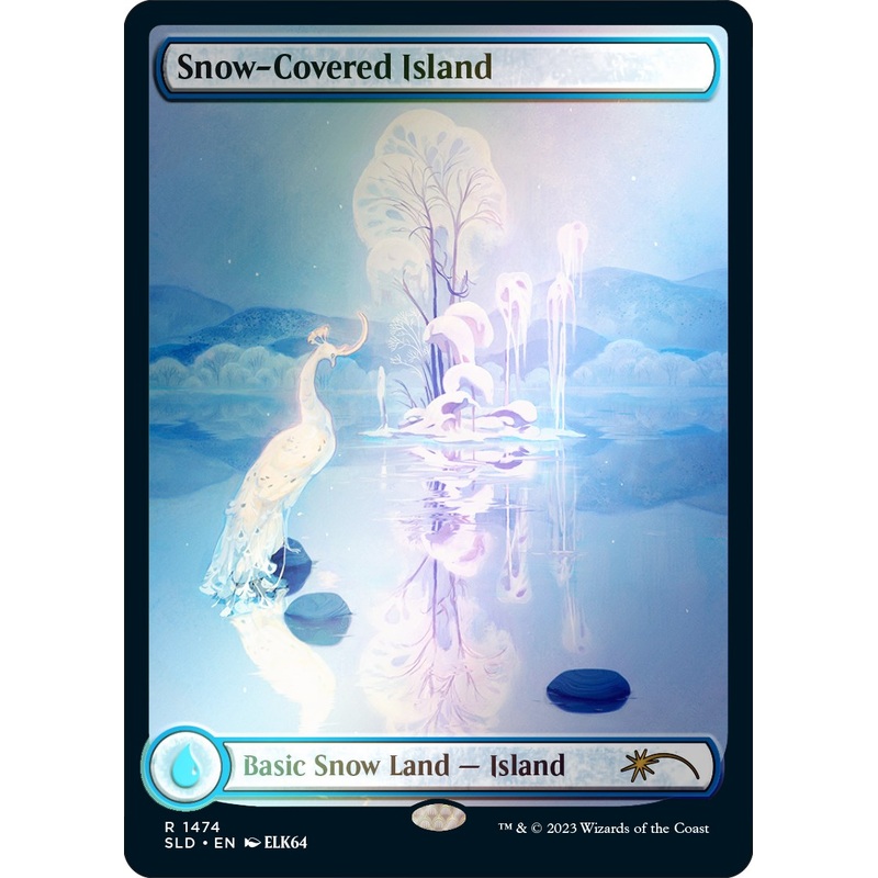 Snow-Covered Island (1474) (Rainbow Foil) [Secret Lair Drop Series]