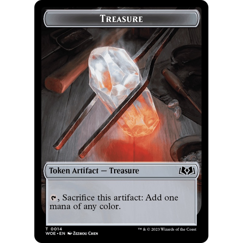 Treasure // Food (0013) Double-Sided Token [Wilds of Eldraine Tokens]
