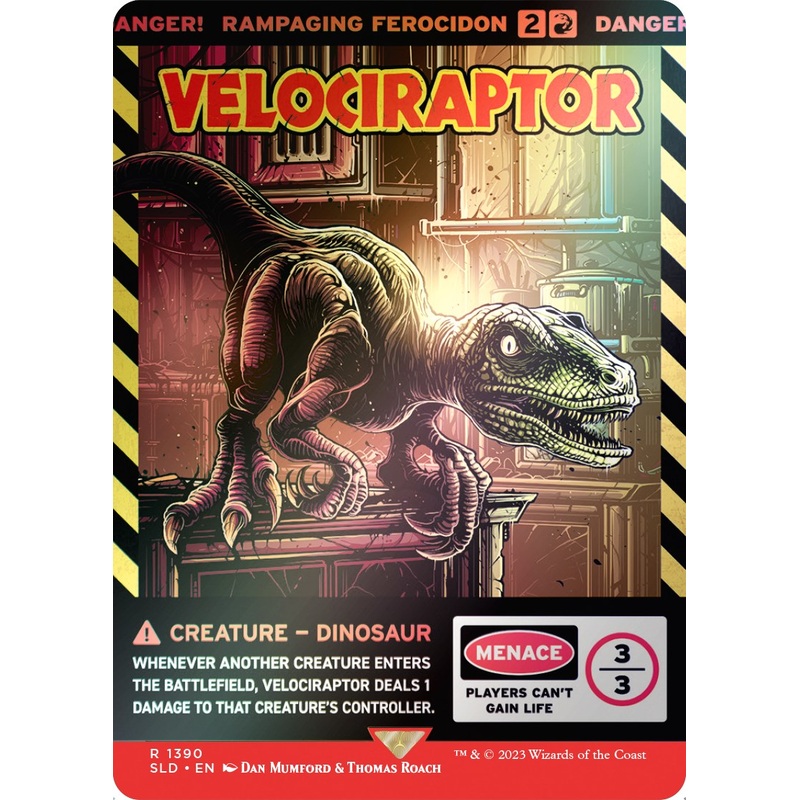Velociraptor - Rampaging Ferocidon (Rainbow Foil) [Secret Lair Drop Series]