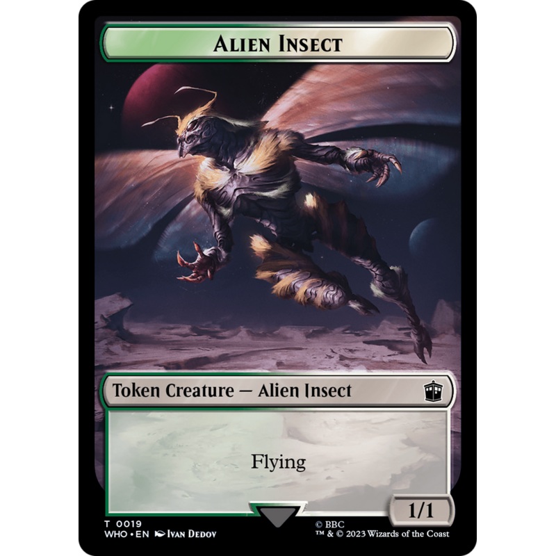 Alien Insect // Mutant Double-Sided Token [Doctor Who Tokens]