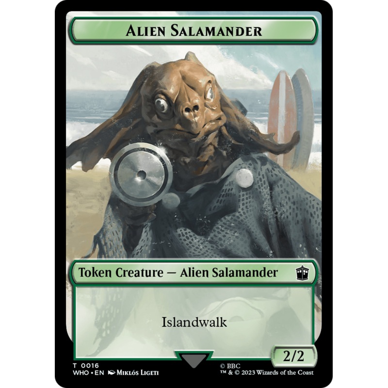 Alien Salamander // Mutant Double-Sided Token [Doctor Who Tokens]