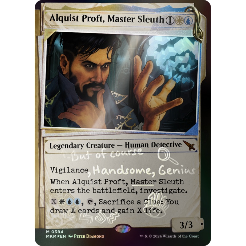 Alquist Proft, Master Sleuth (Showcase) (Invisible Ink) [Murders at Karlov Manor]