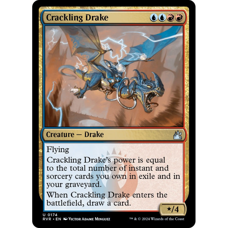 Crackling Drake [Ravnica Remastered]