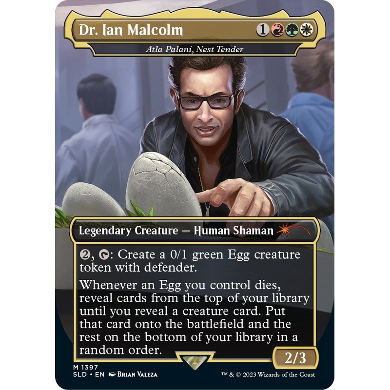 Dr. Ian Malcolm - Atla Palani, Nest Tender [Secret Lair Drop Series]
