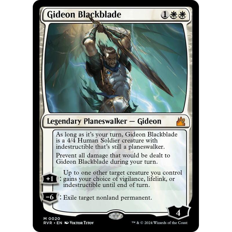 Gideon Blackblade [Ravnica Remastered]