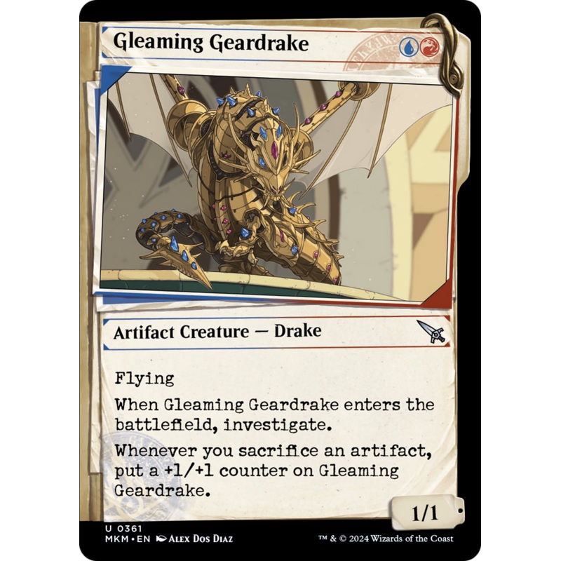Gleaming Geardrake (Showcase) [Murders at Karlov Manor]
