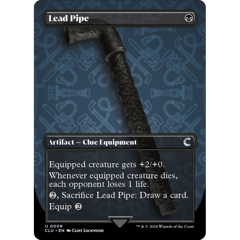 Lead Pipe (Borderless) [Ravnica: Clue Edition]