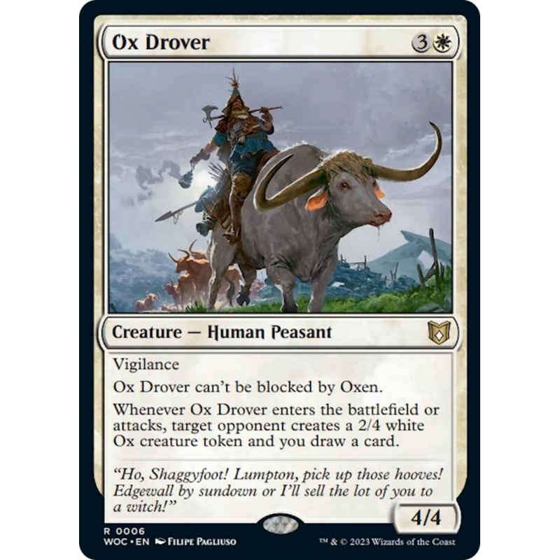 Ox Drover [Wilds of Eldraine Commander]