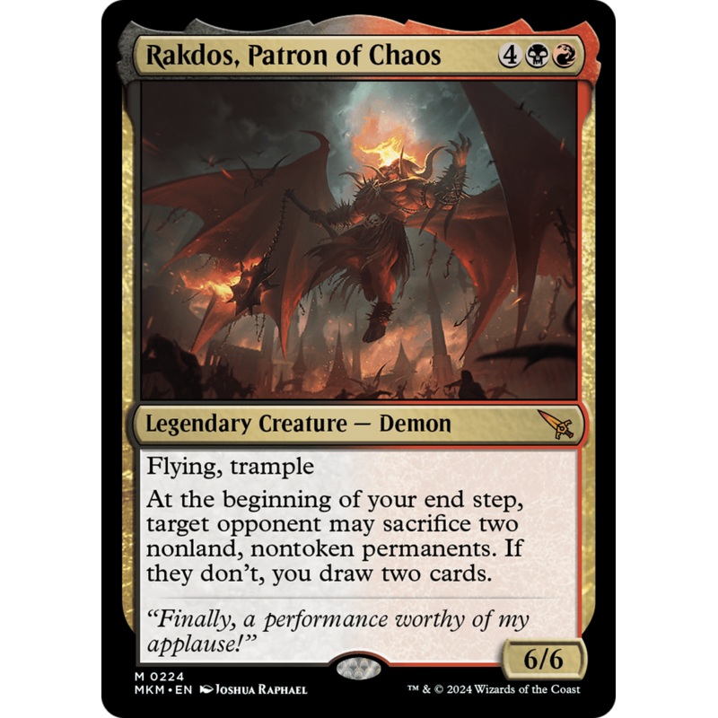 Rakdos, Patron of Chaos [Murders at Karlov Manor]
