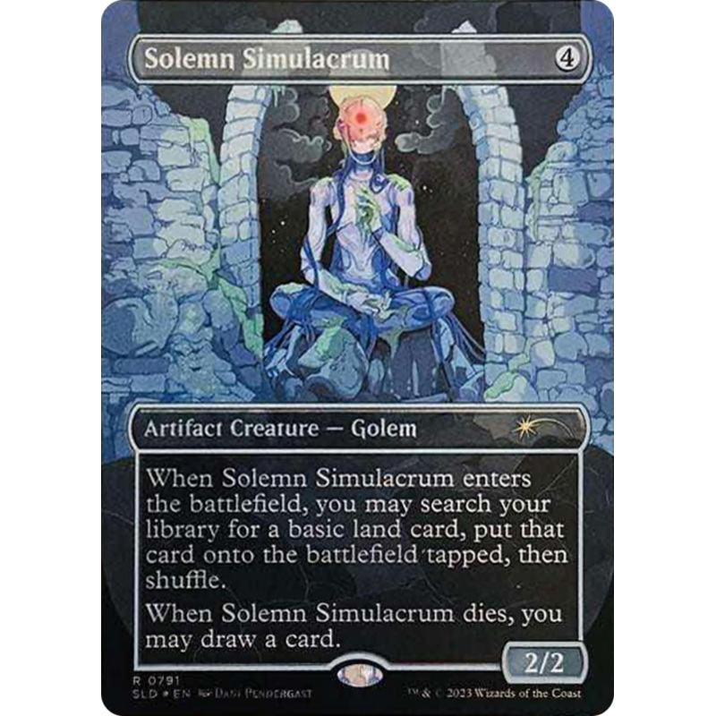 Solemn Simulacrum (0791) (Borderless) [Secret Lair Drop Series]