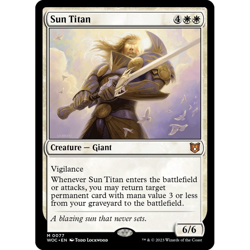 Sun Titan [Wilds of Eldraine Commander]