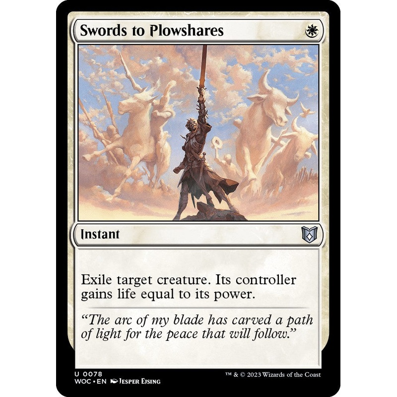 Swords to Plowshares [Wilds of Eldraine Commander]