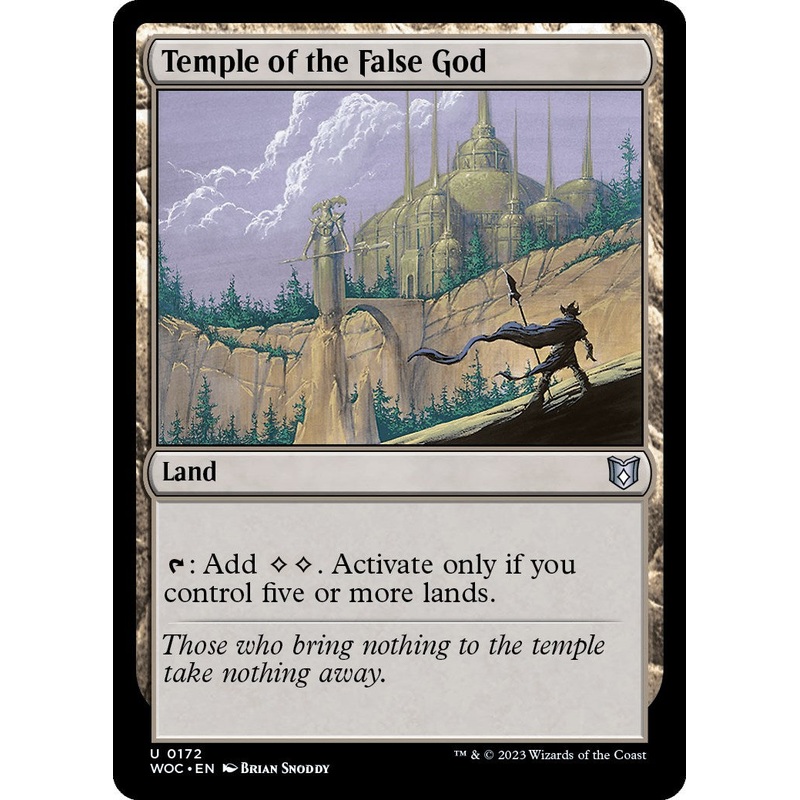 Temple of the False God [Wilds of Eldraine Commander]