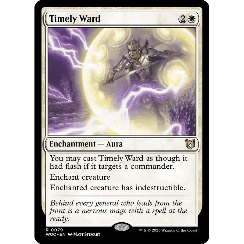 Timely Ward [Wilds of Eldraine Commander]