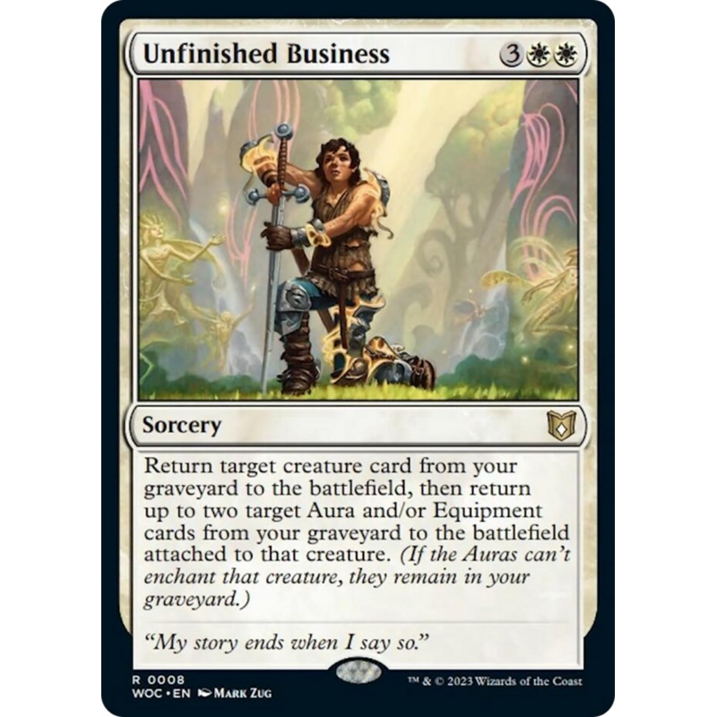 Unfinished Business [Wilds of Eldraine Commander]