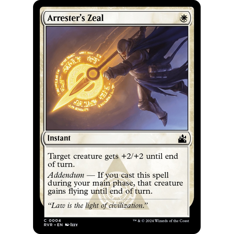 Arrester's Zeal [Ravnica Remastered]
