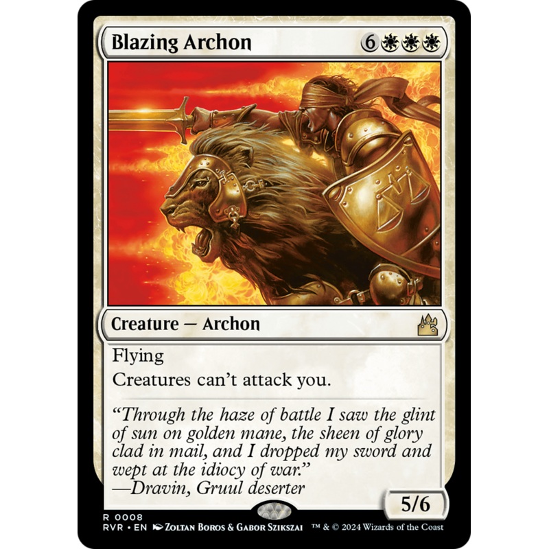 Blazing Archon [Ravnica Remastered]