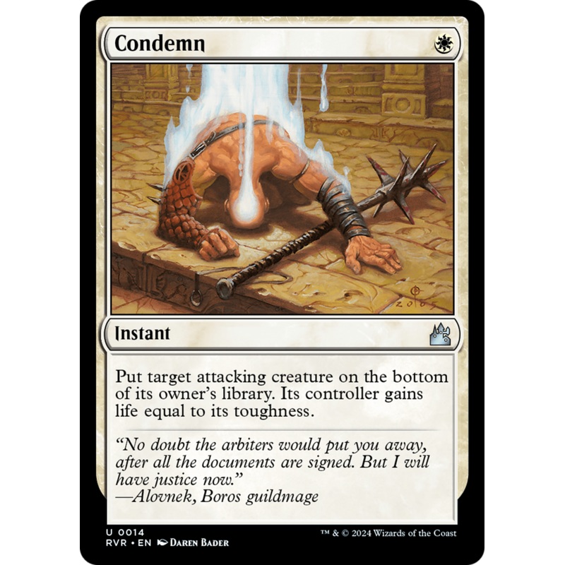 Condemn [Ravnica Remastered]