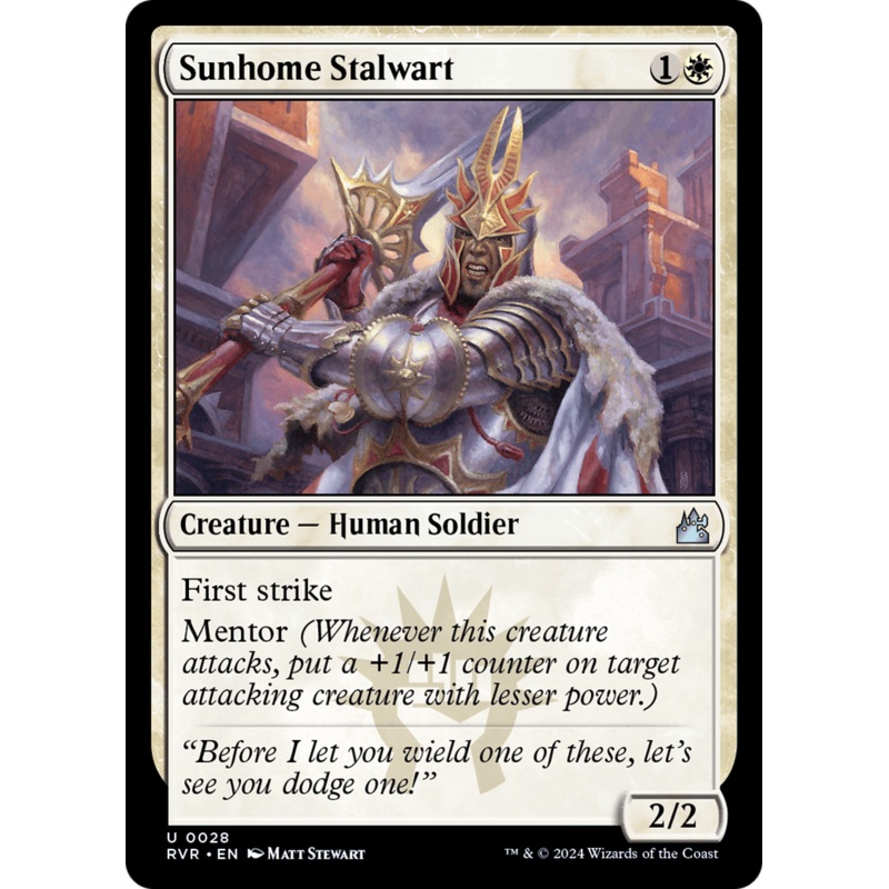 Sunhome Stalwart [Ravnica Remastered]
