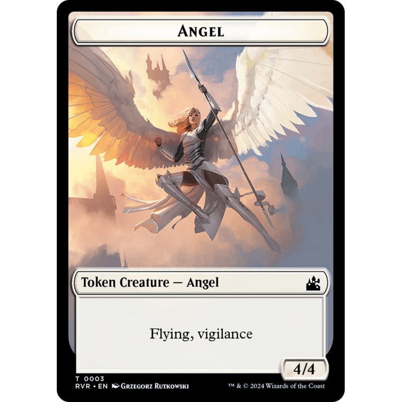 Angel Token (0003) [Ravnica Remastered Tokens]