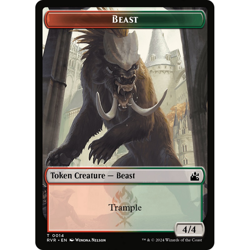 Beast Token [Ravnica Remastered Tokens]