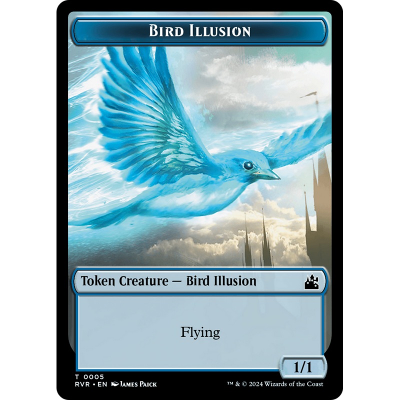 Bird Illusion Token [Ravnica Remastered Tokens]