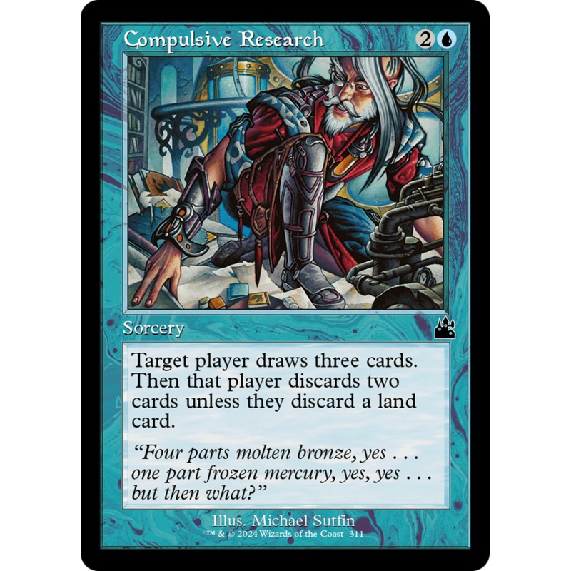 Compulsive Research (Retro Frame) [Ravnica Remastered]