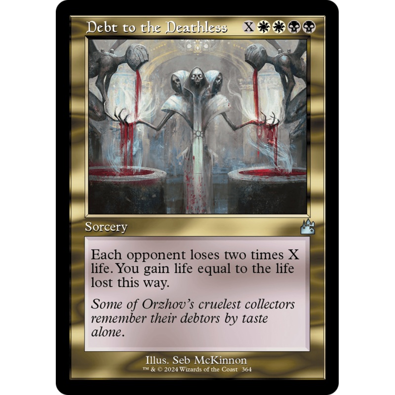 Debt to the Deathless (Retro Frame) [Ravnica Remastered]