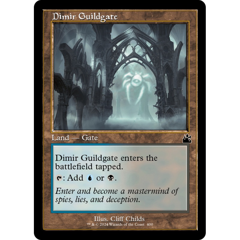 Dimir Guildgate (Retro Frame) [Ravnica Remastered]