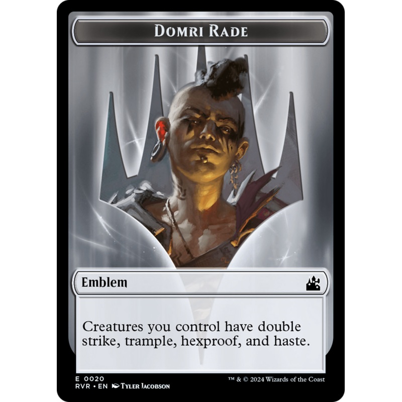 Domri Rade Emblem [Ravnica Remastered Tokens]