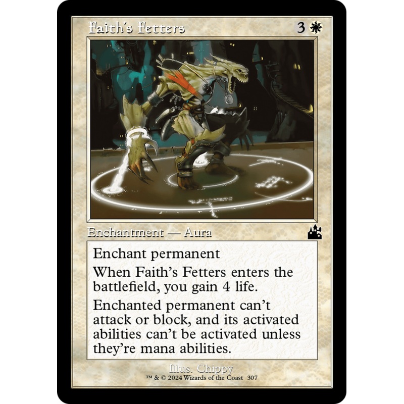 Faith's Fetters (Retro Frame) [Ravnica Remastered]