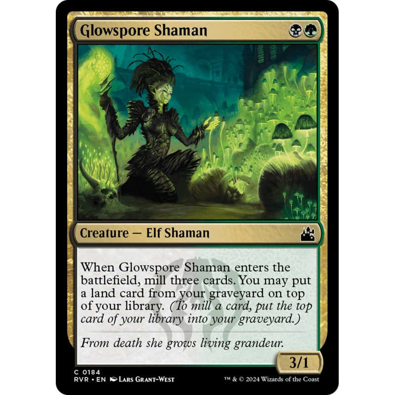Glowspore Shaman [Ravnica Remastered]