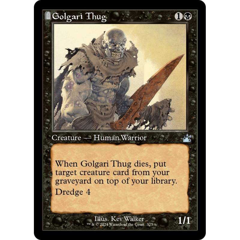 Golgari Thug (Retro Frame) [Ravnica Remastered]